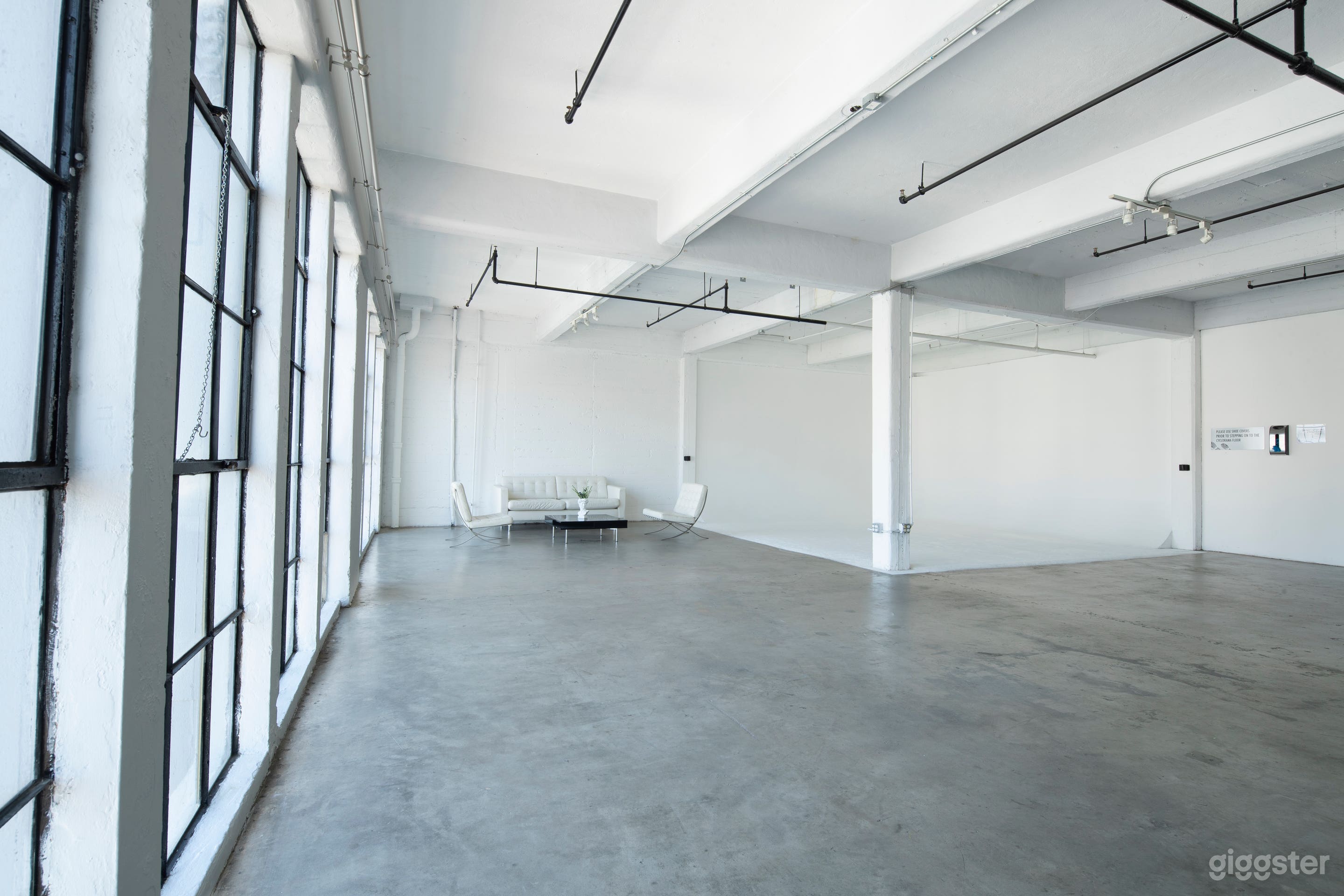 Studio A and the white Cyclorama 16 x 16ft