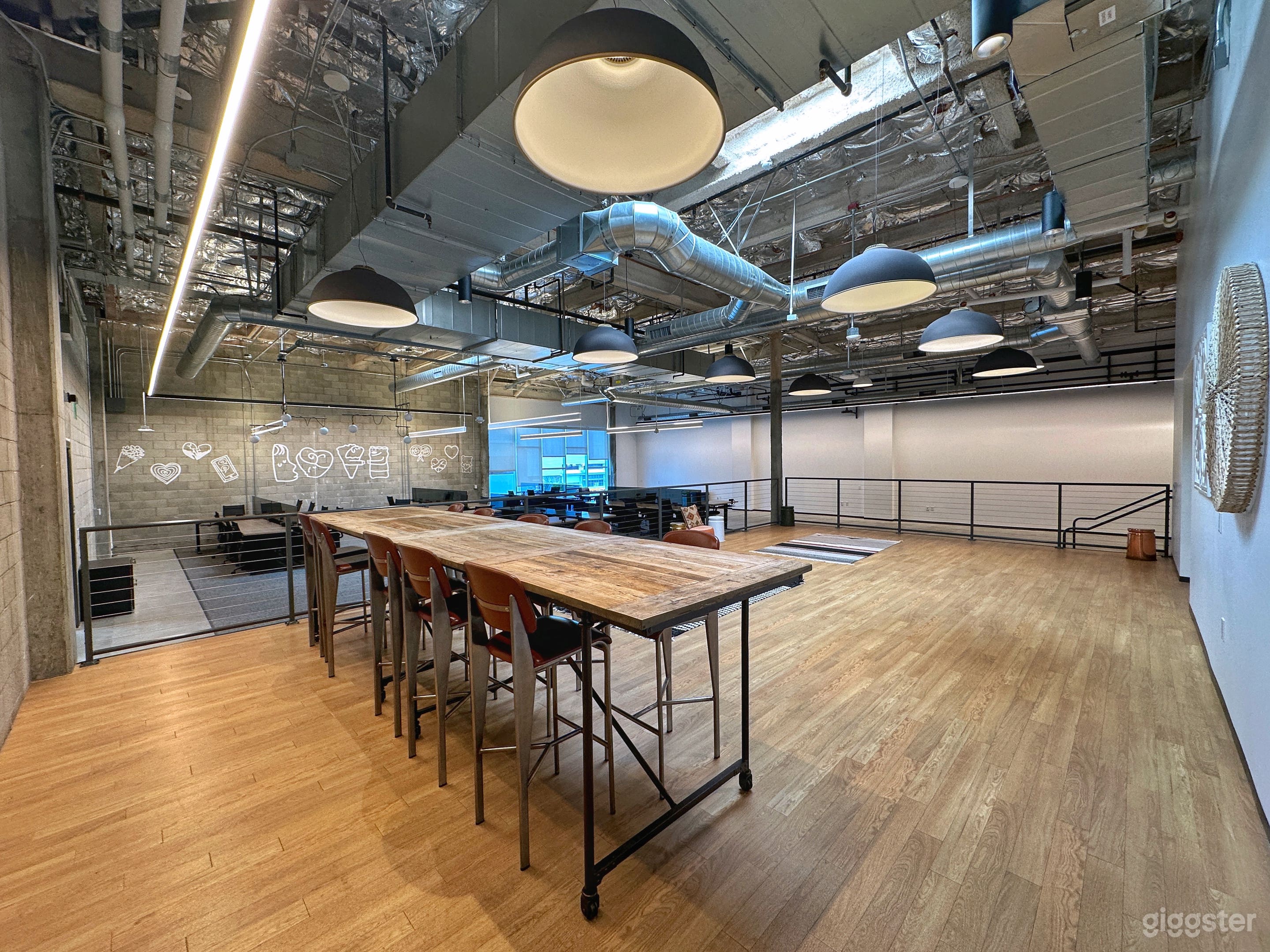 View from the raised platform area