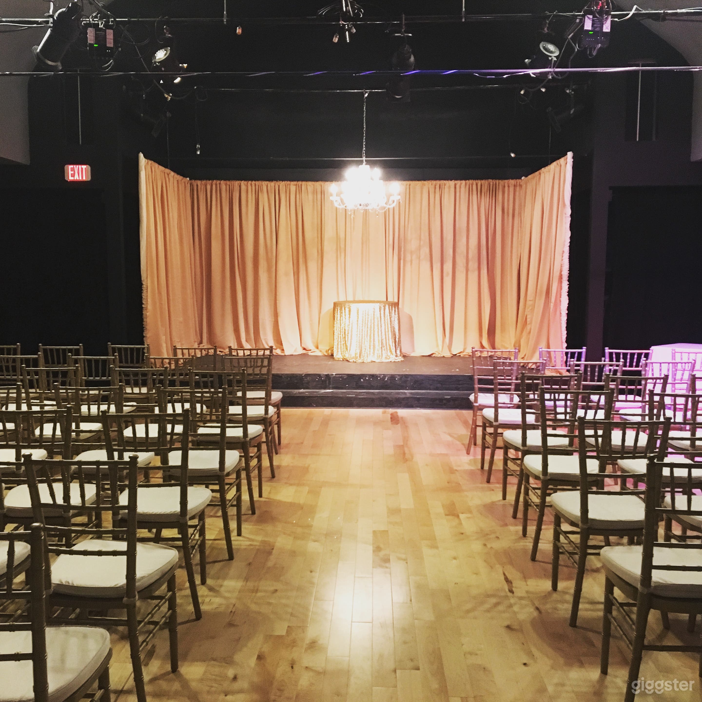 Wedding ceremony set up