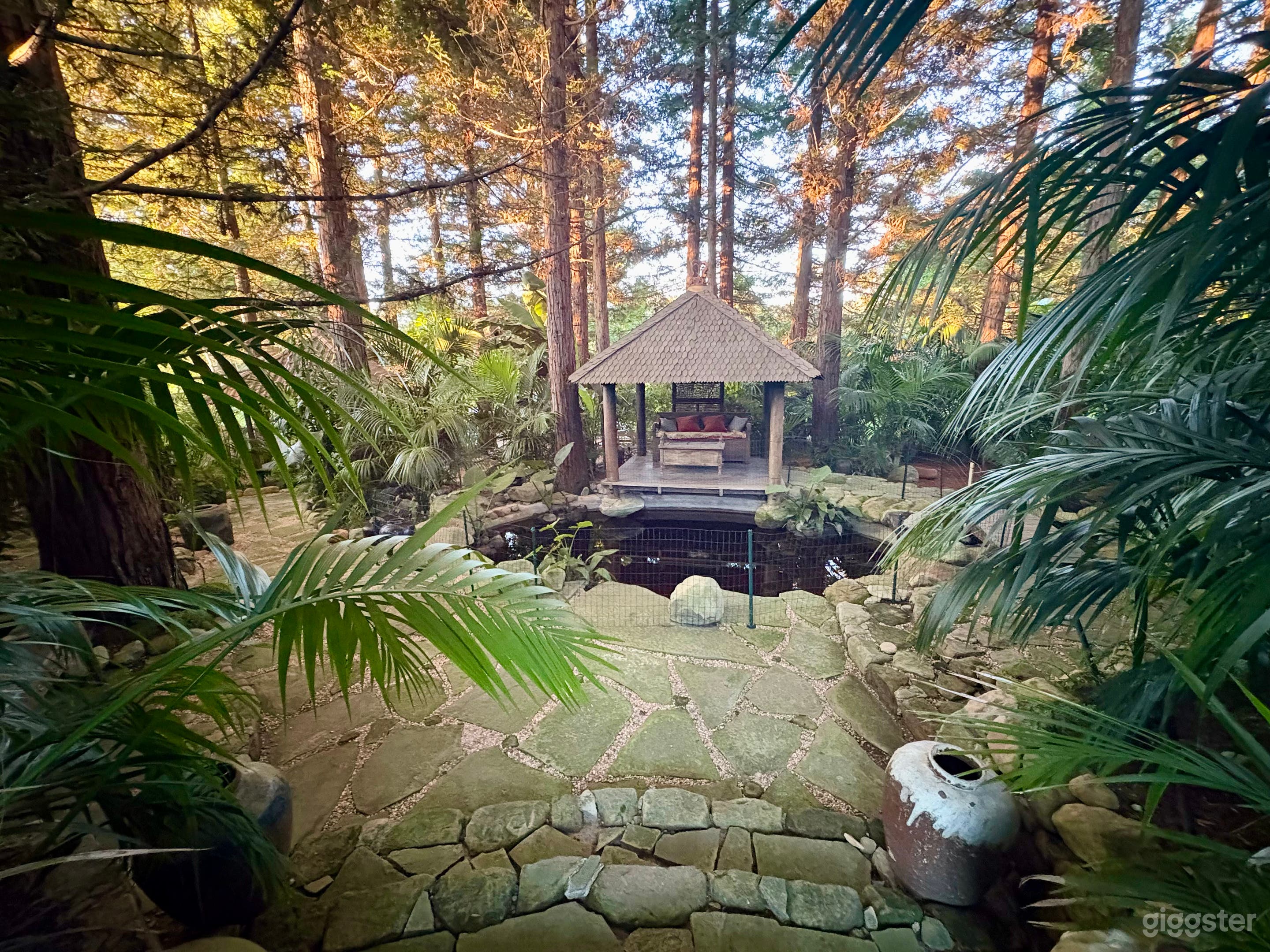 Cinematic Redwood Jungle Oasis w/ Pond, Trails & Bali-Style Photo 1
