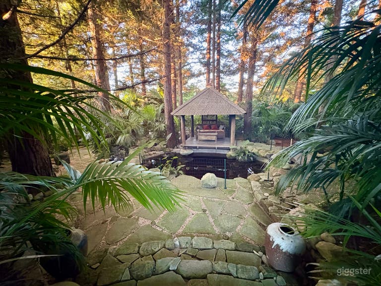  Cinematic Redwood Jungle Oasis w/ Pond, Trails & Bali-Style 