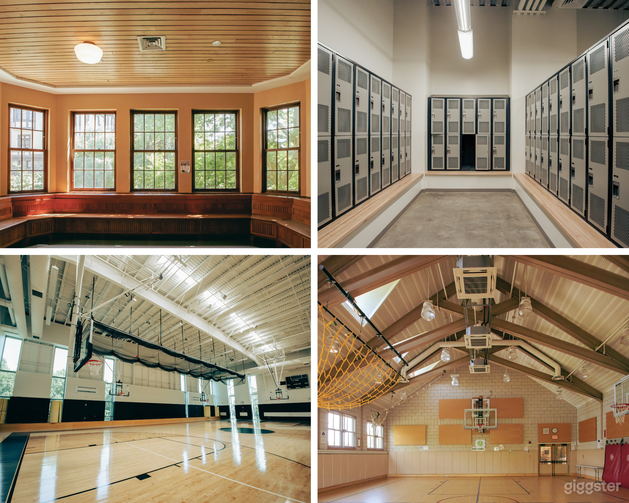 Contemporary Gym with Natural Wood Tones Photo 1