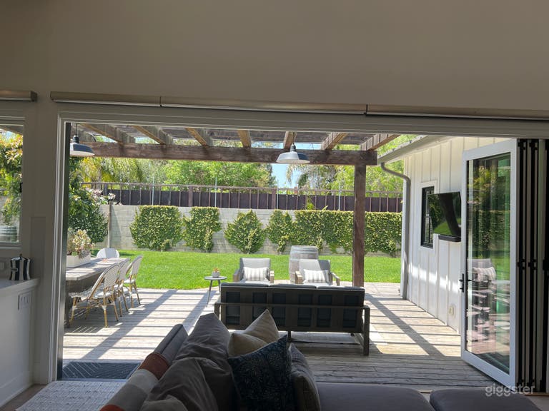  Back porch with bi-fold doors 