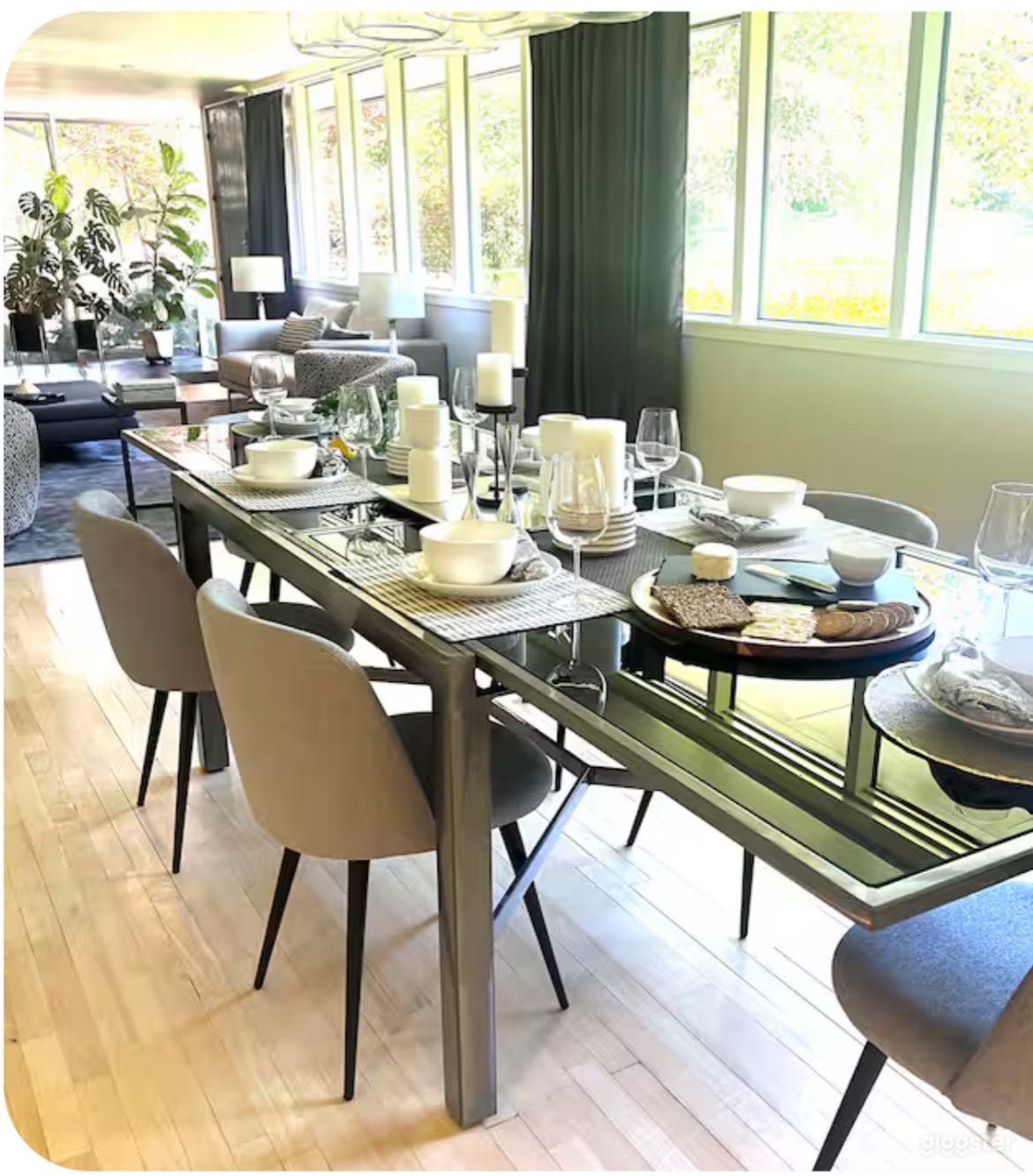 Large modern dining room