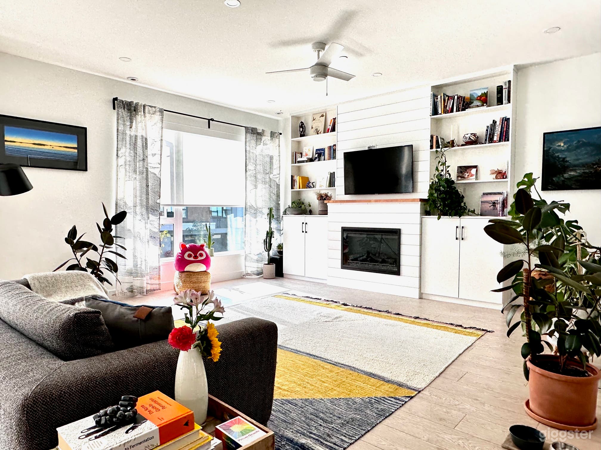 Living space filled with natural light