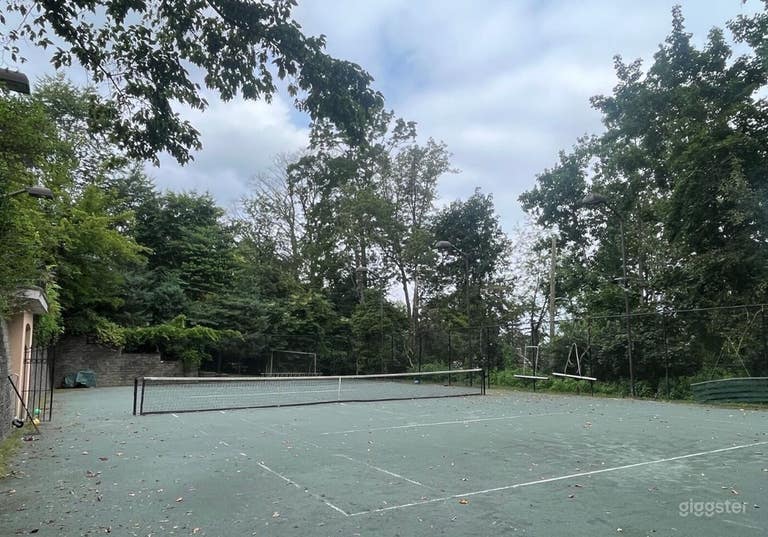  Court de tennis privé pour tournages de films et photos 