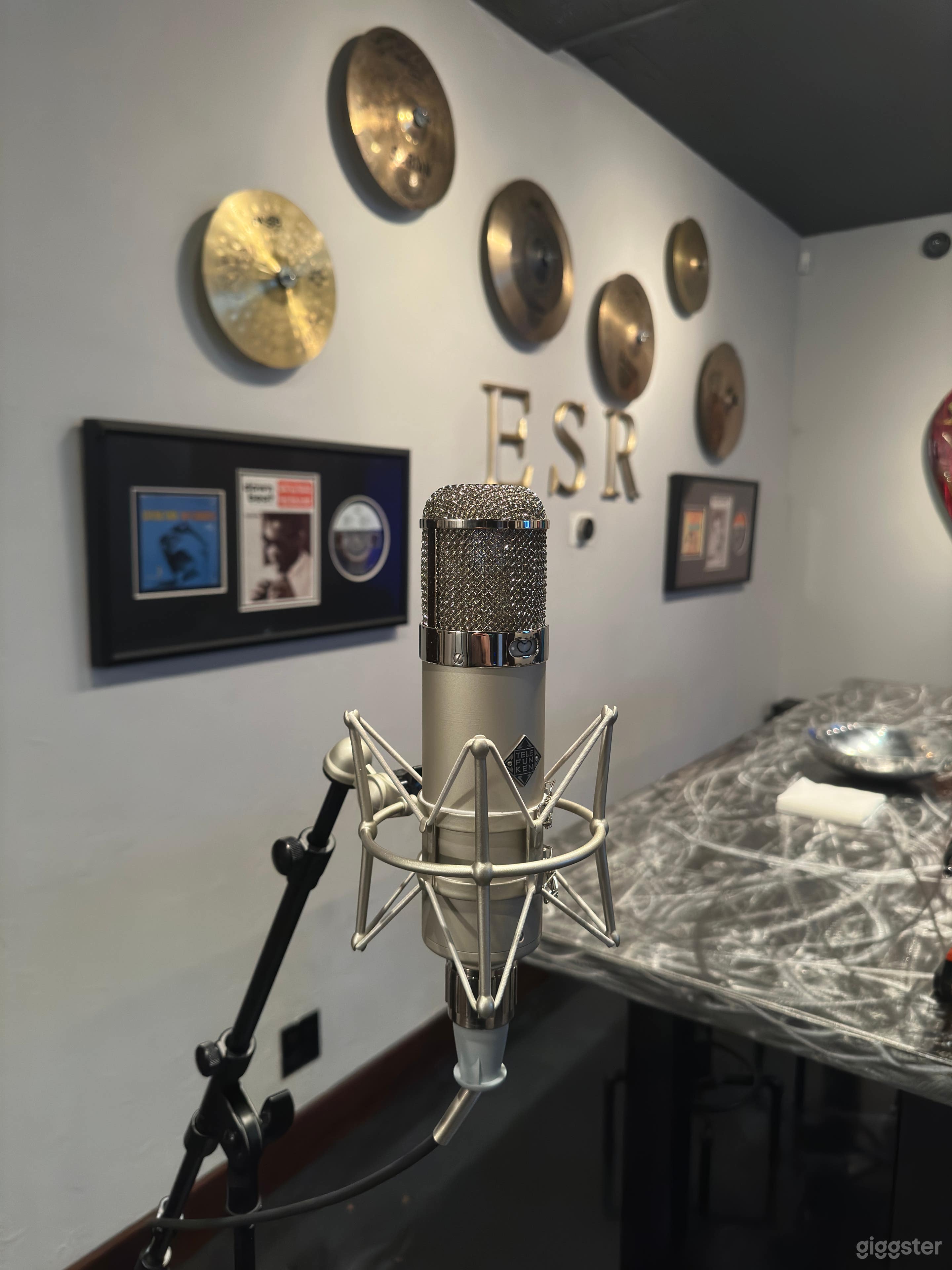 Microphone in Break room and lounge area.