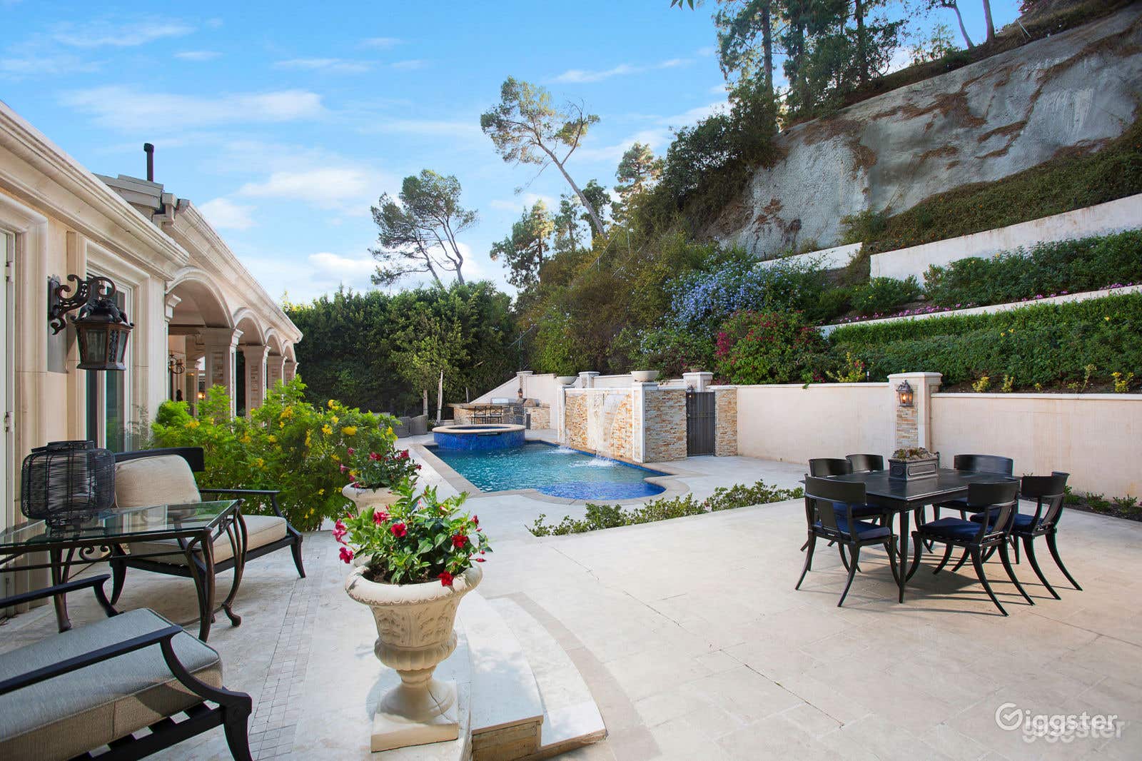 Stunning Pool in an Elegant Beverly Hills Mansion Estate Photo 1