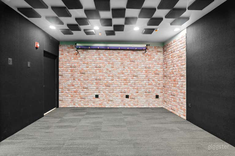  Brick wall with paper roll holder 