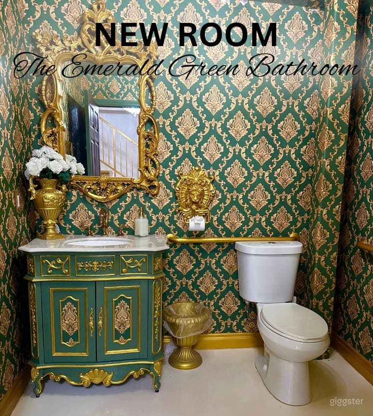  NEW ROOM- Emerald Green Bathroom 
