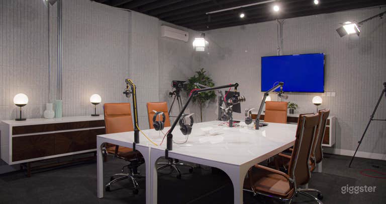  Professional, Live Stream Podcast Studio 