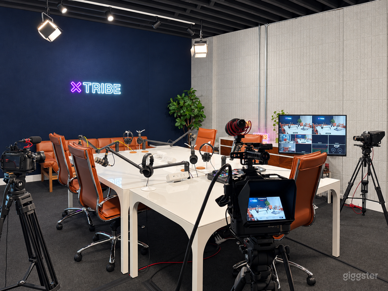  Professional, Live Stream Podcast Studio 