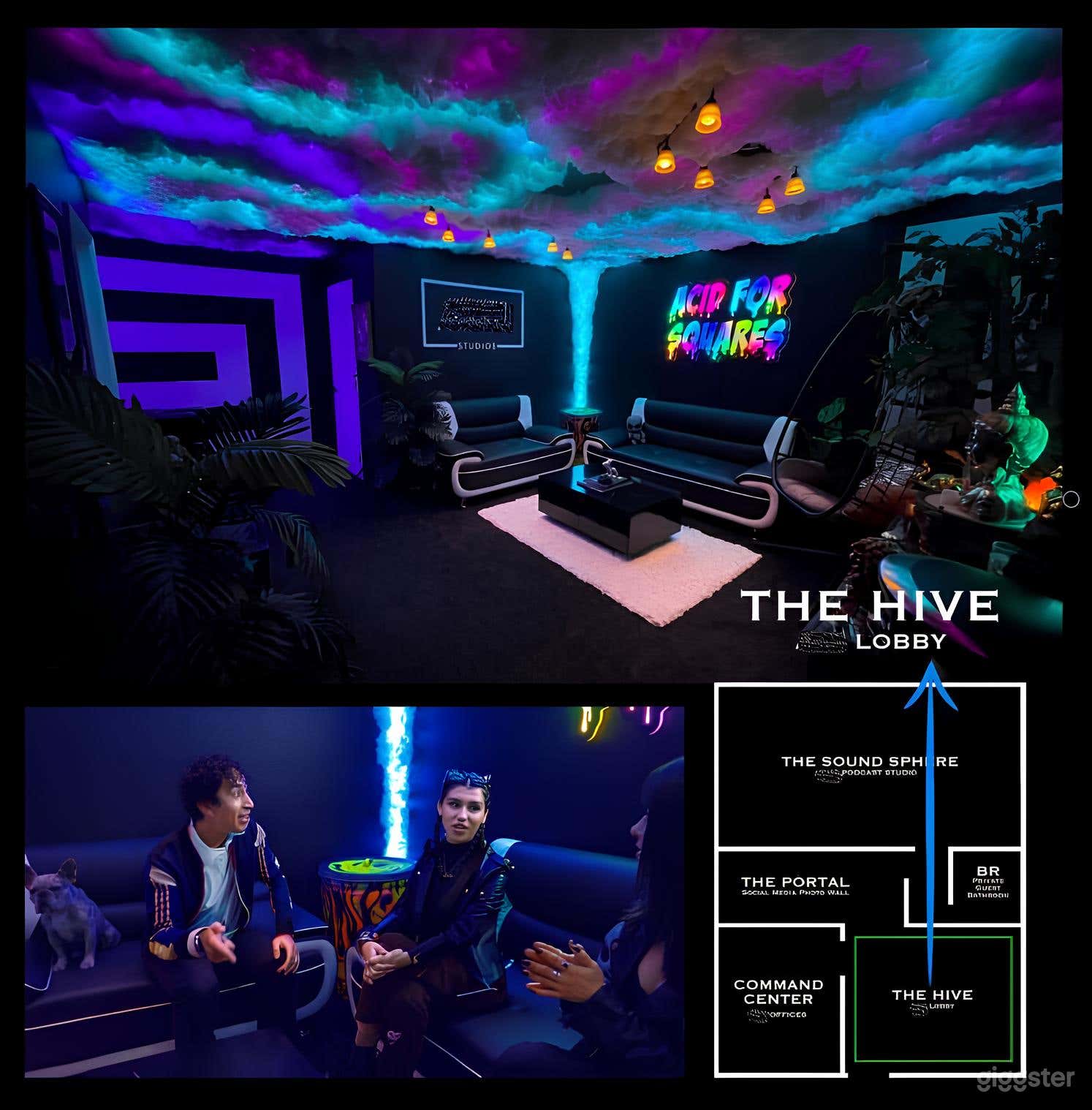 LA's Psychedelic Oasis: Stylish Studio with Cloud  Photo 2