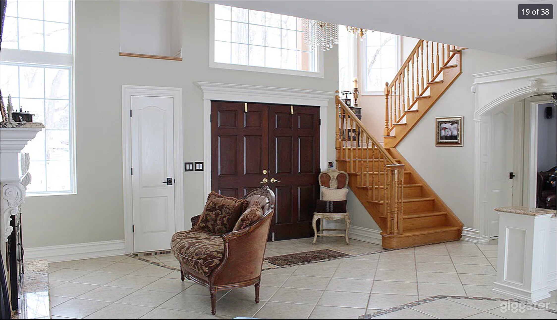 Front tall open space hallway entrance