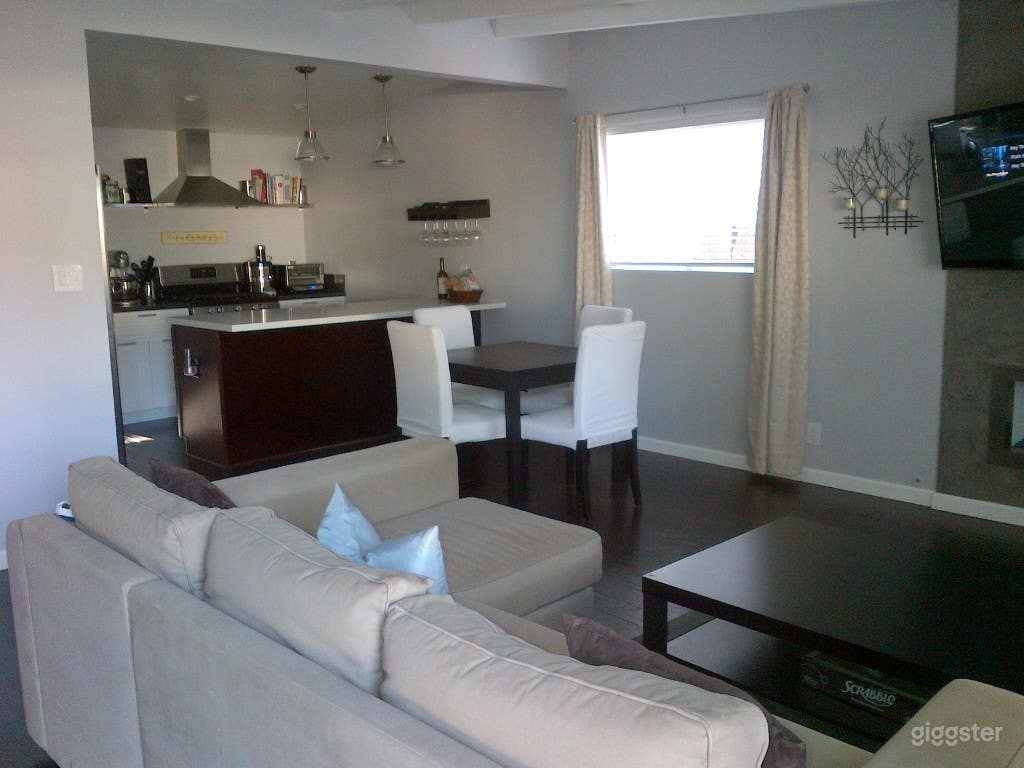 Living room and kitchen 