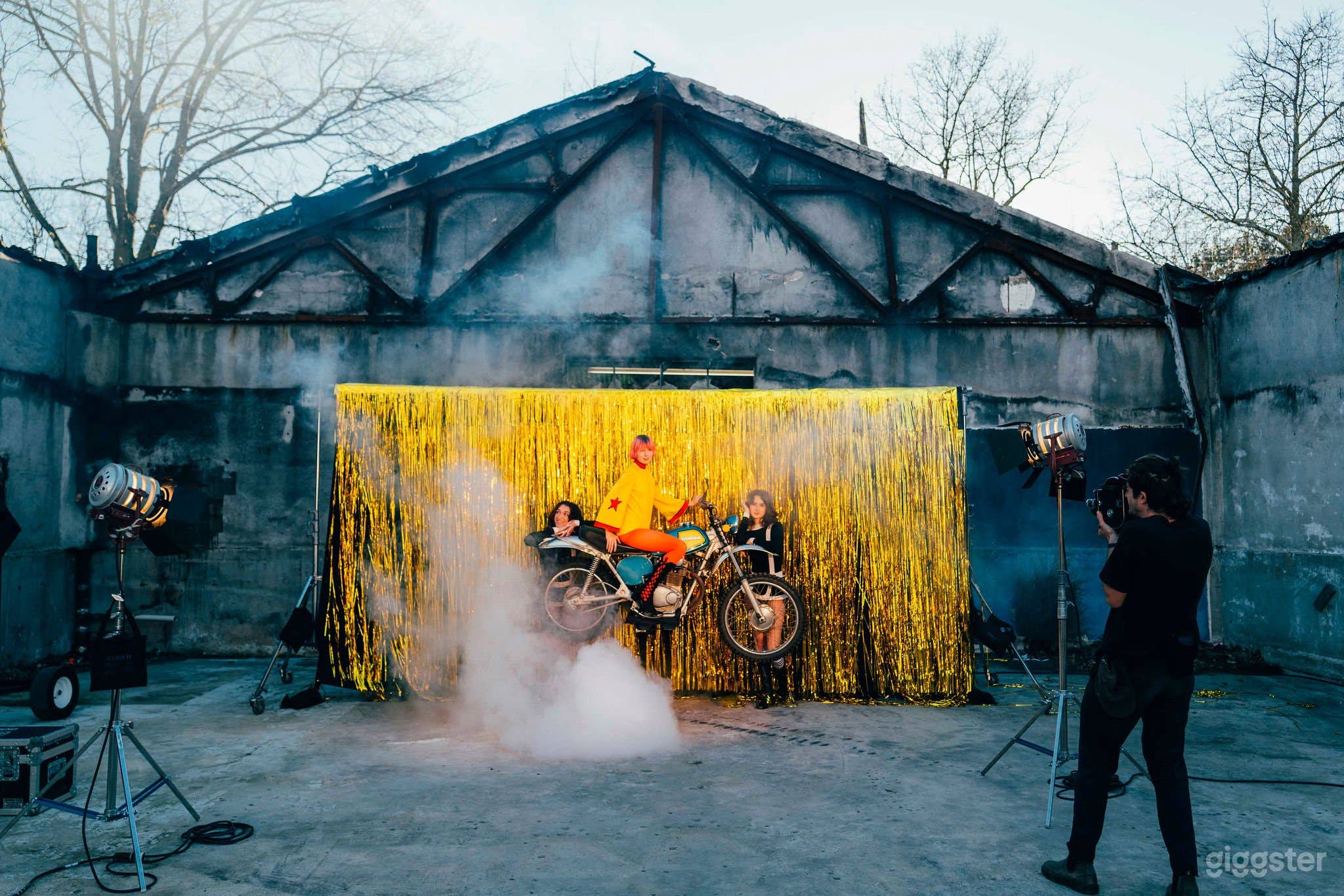 Post-War Industrial Studio Surrounded by Nature Photo 1