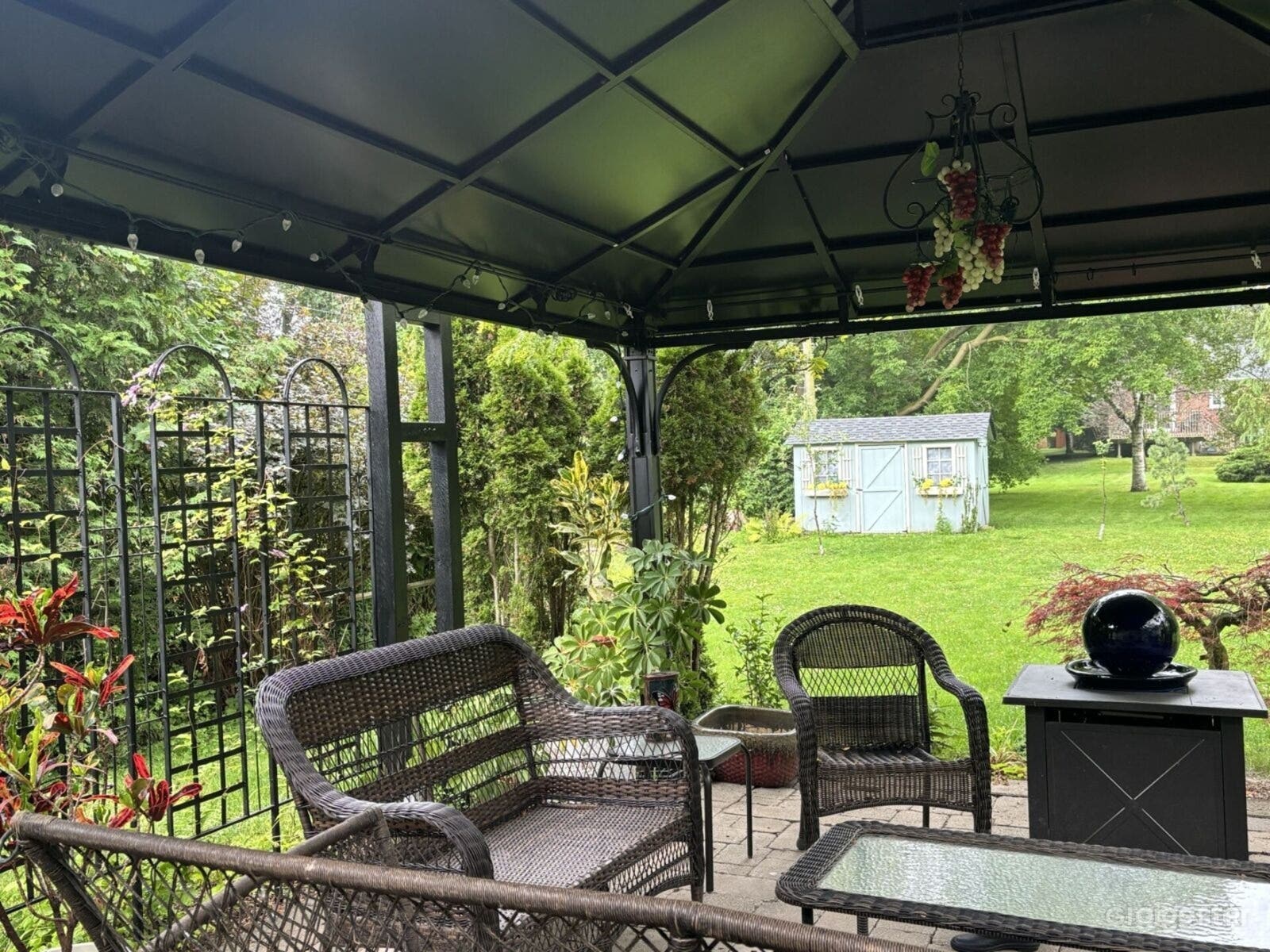 Lush Suburban Backyard Oasis Photo 2