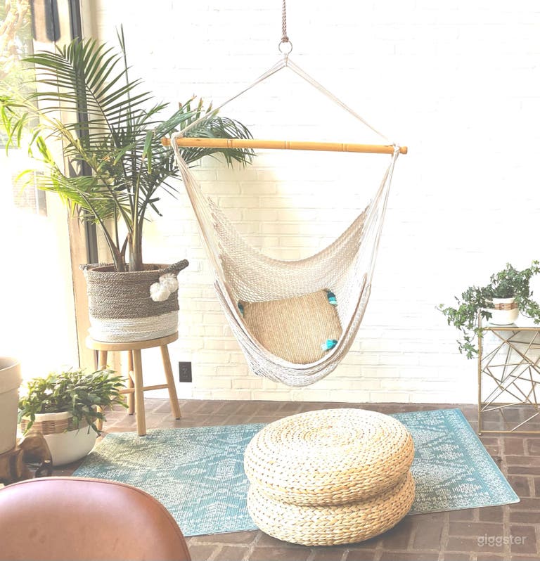  Two story south facing atrium with wall of glass  