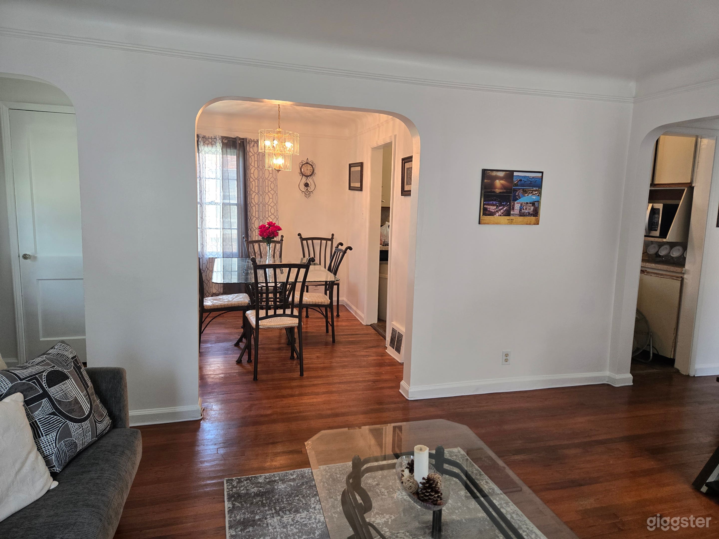Spacious Living Room or Reception Area with Meeting Table
