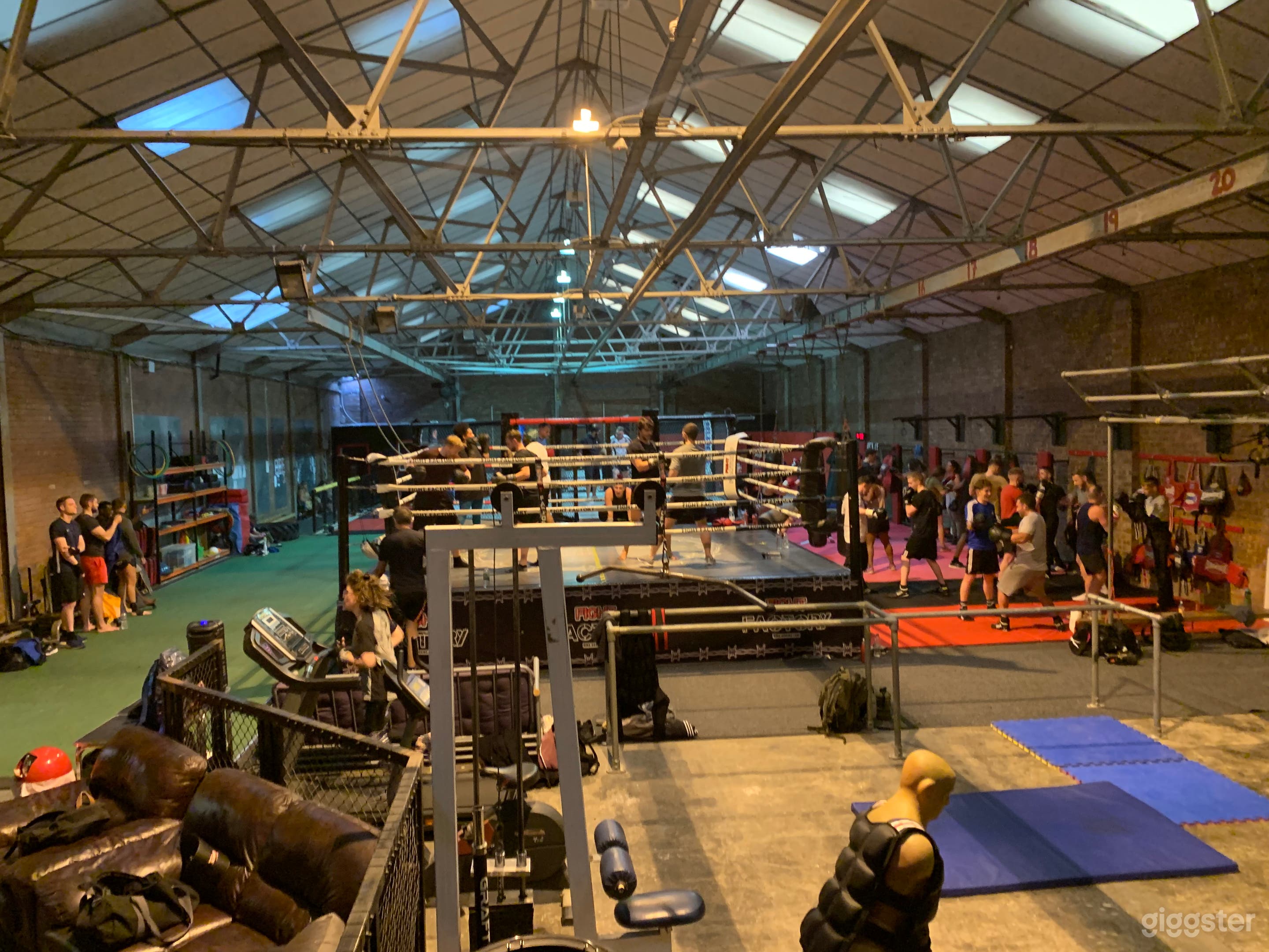 View from weights area