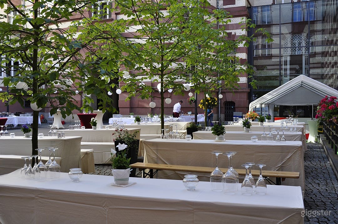 book party at the eventlocation Gaumenarche in the summer