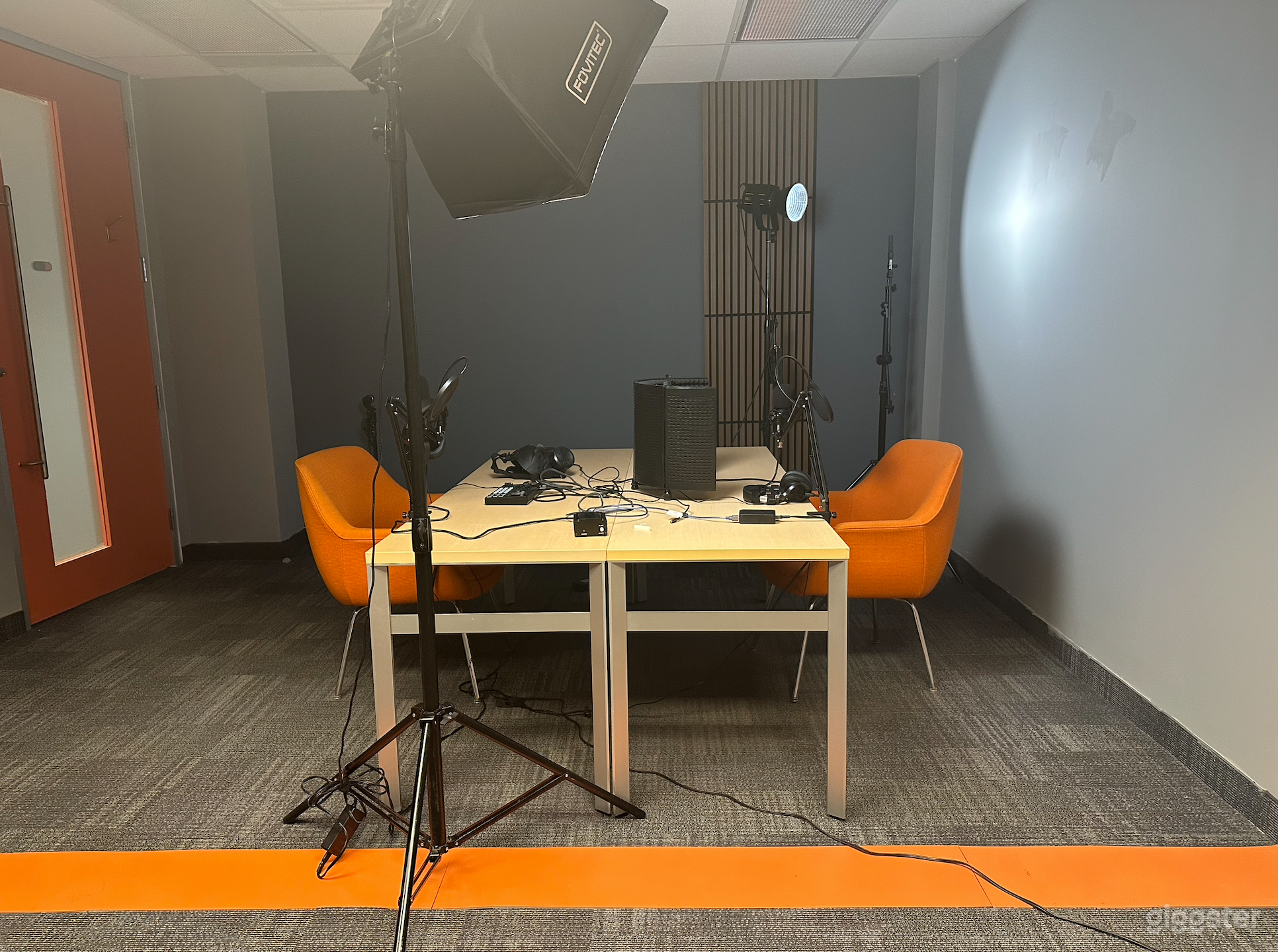 Pro Podcast Studio with Broadcast Audio & Video Setup Photo 3