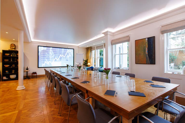  Drawing room set as boardroom 