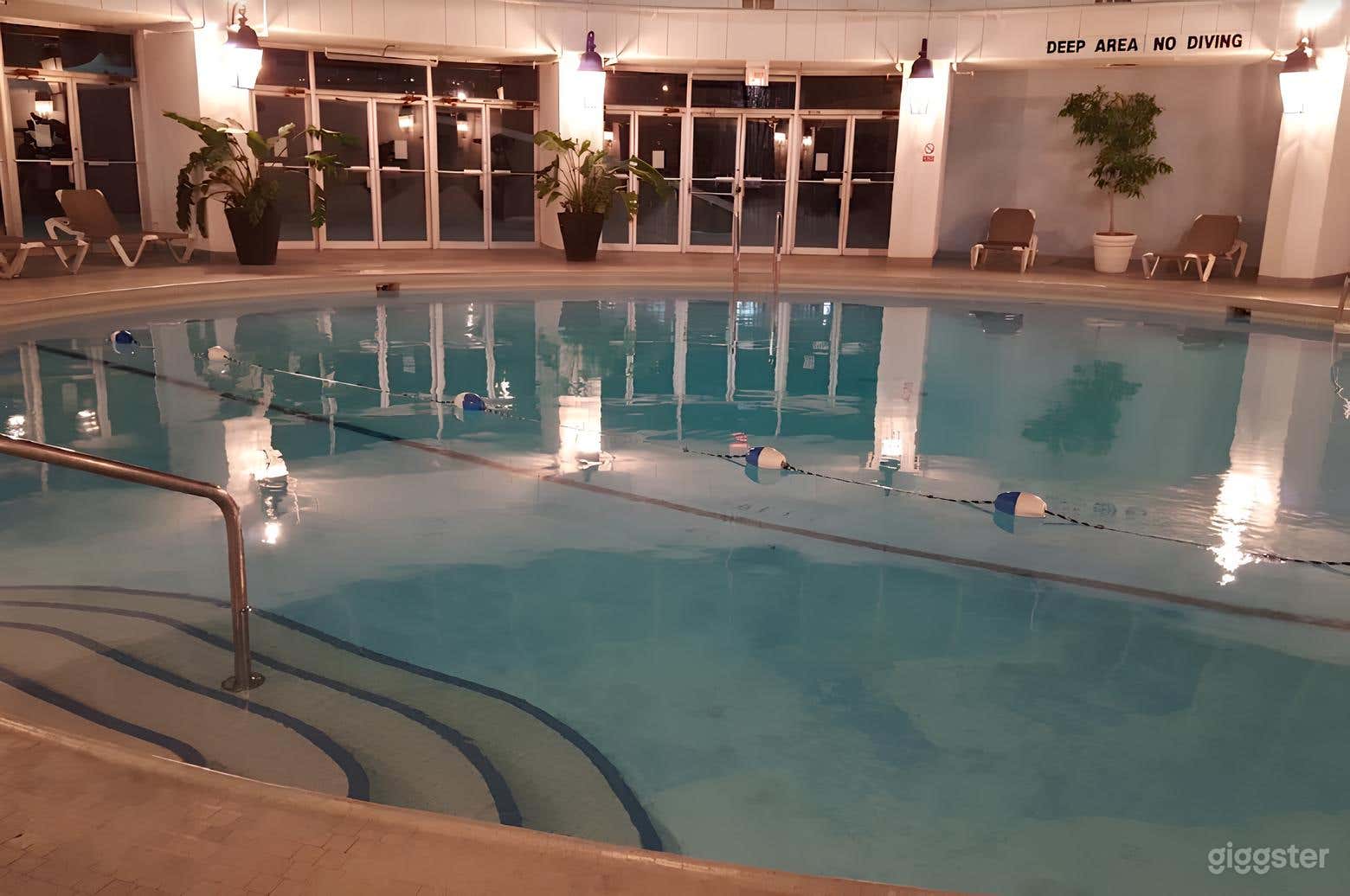 A Beautiful Indoor Glass-Domed Pool Photo 4