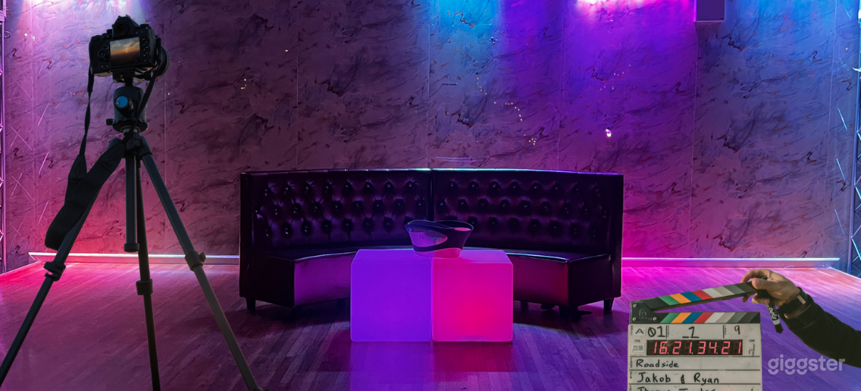 Multiple couches and props available to provide different setups