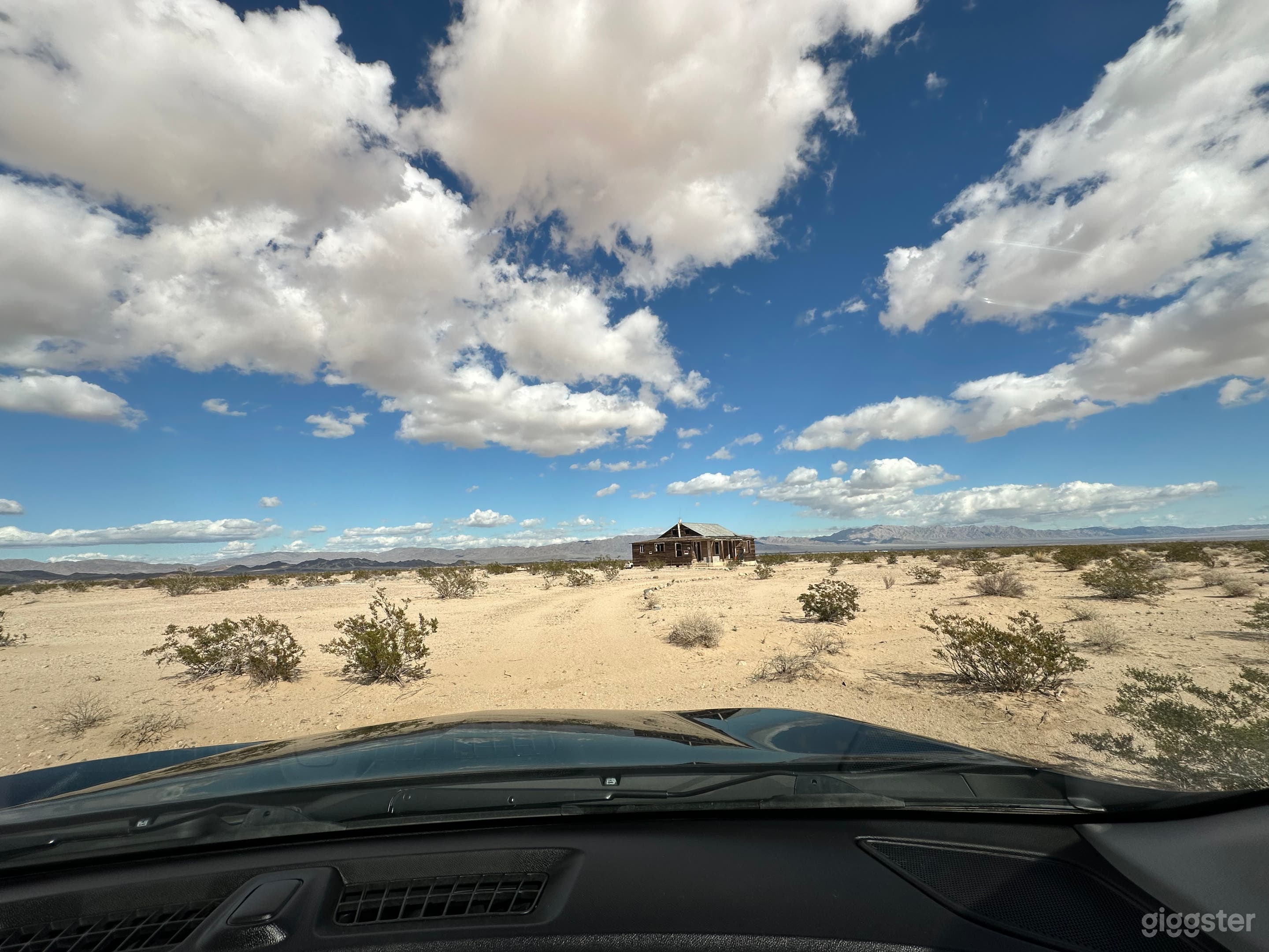 From a distance. This is the view as you enter the property. 