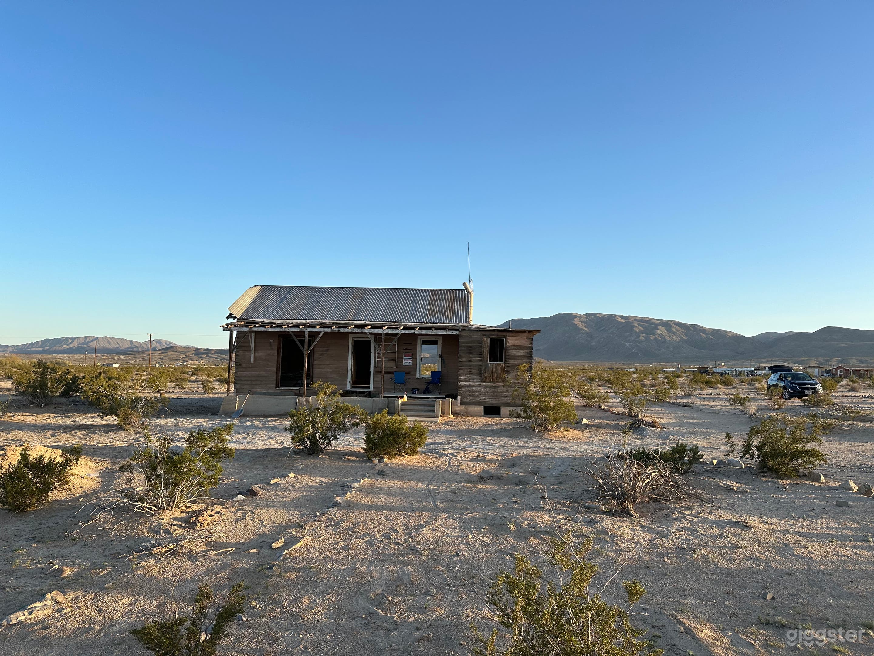View looking back at the house