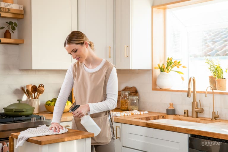  Editorial photo shoot in kitchen  