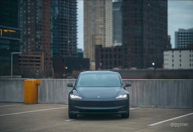  2025 Tesla Model 3 – Futuristic grey EV 