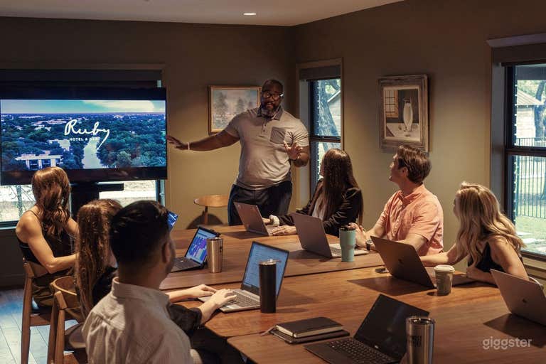  Stylish Meeting Boardroom and Covered Patio 