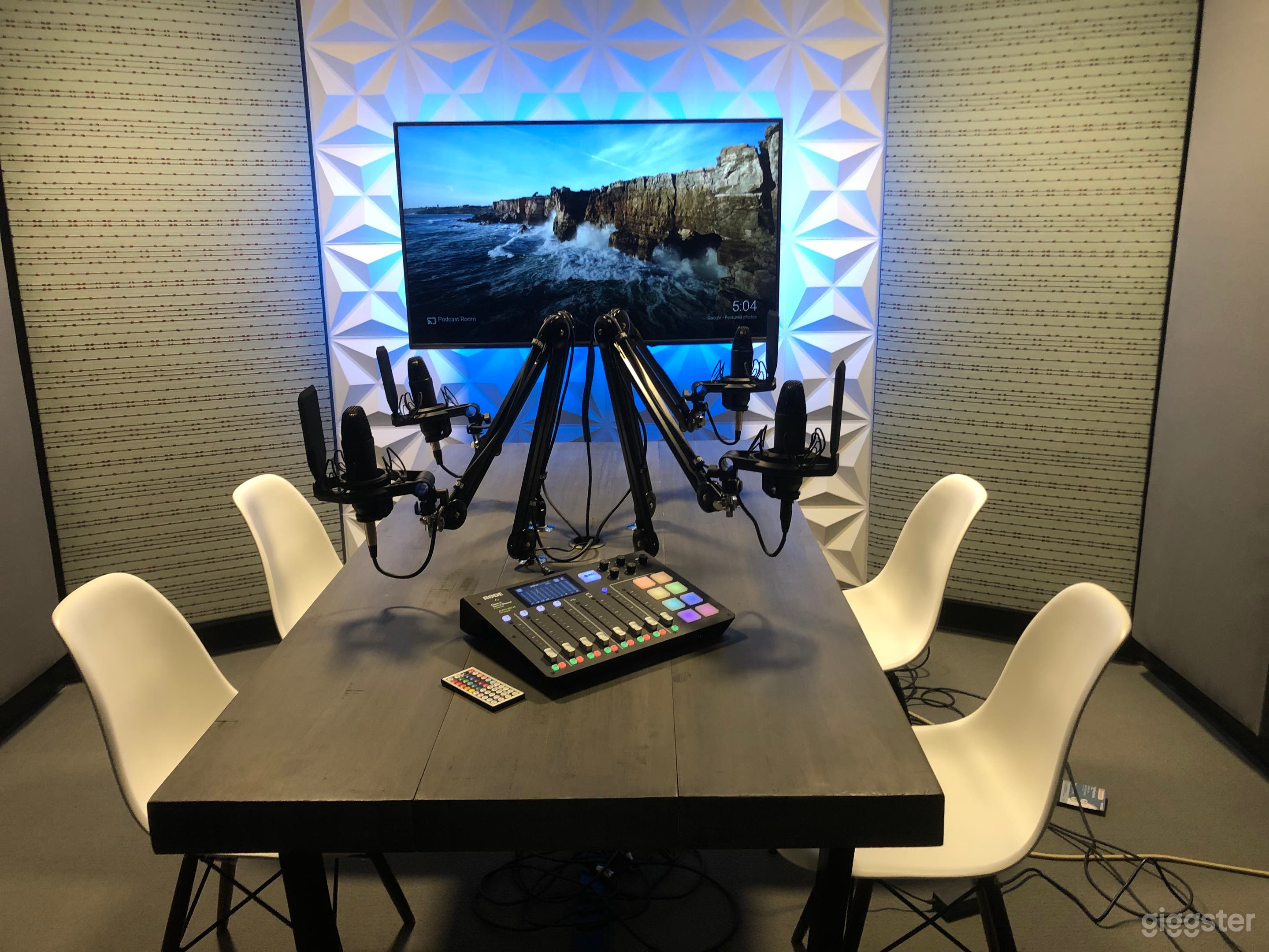Modern Audio Recording Podcast Room Photo 3
