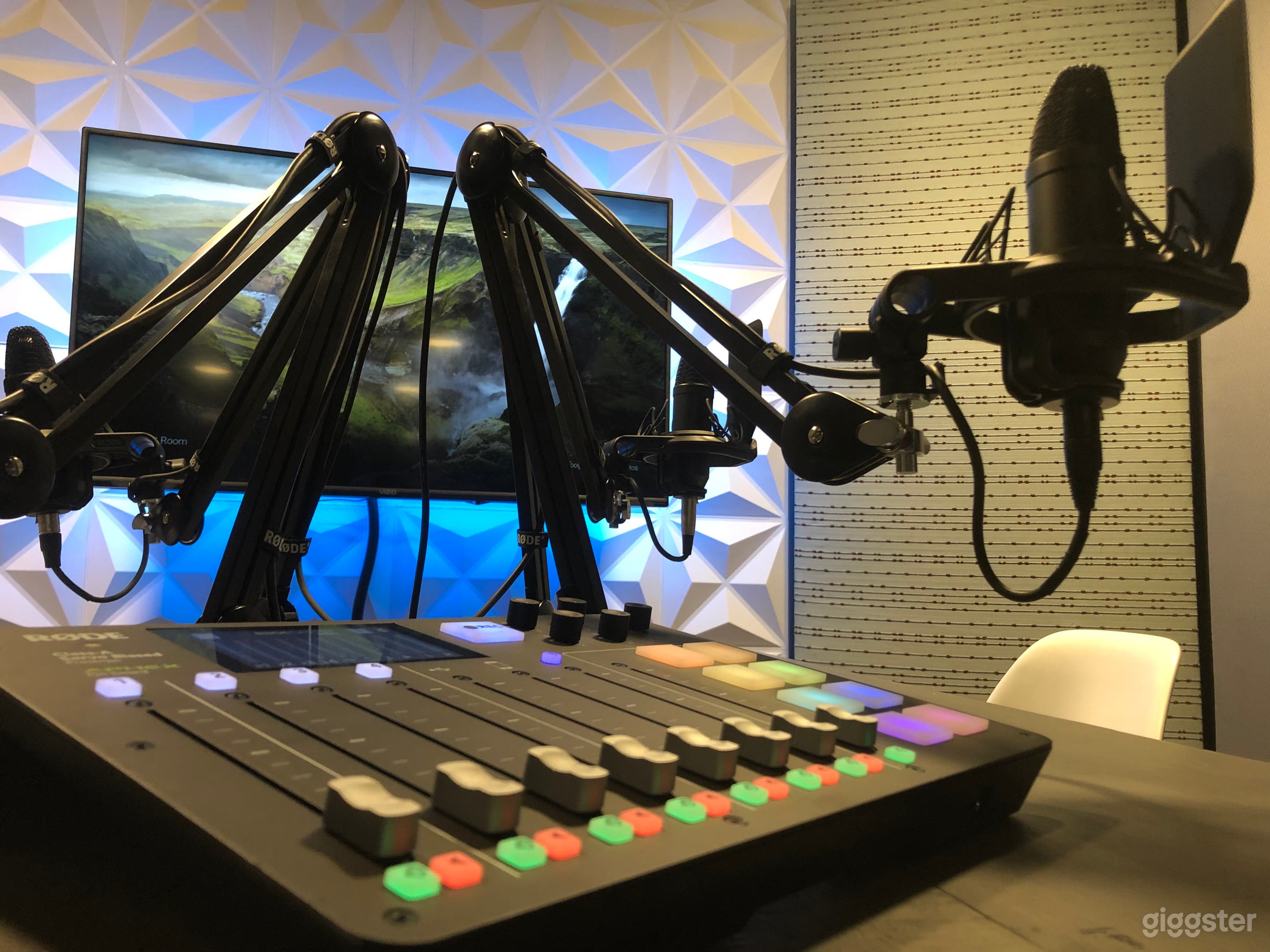 Modern Audio Recording Podcast Room Photo 1