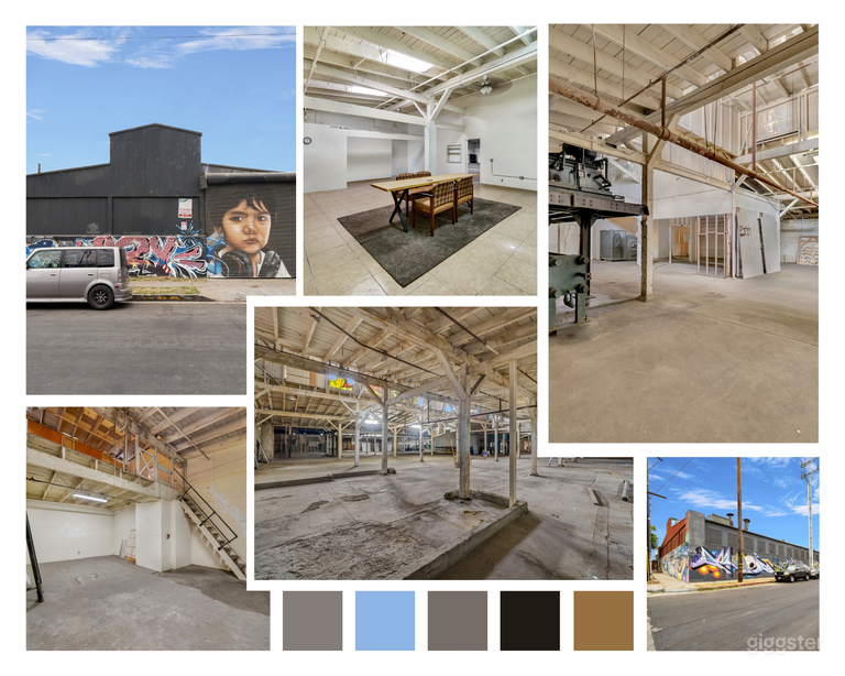  INDUSTRIAL WAREHOUSE WITH UNIQUE ART 