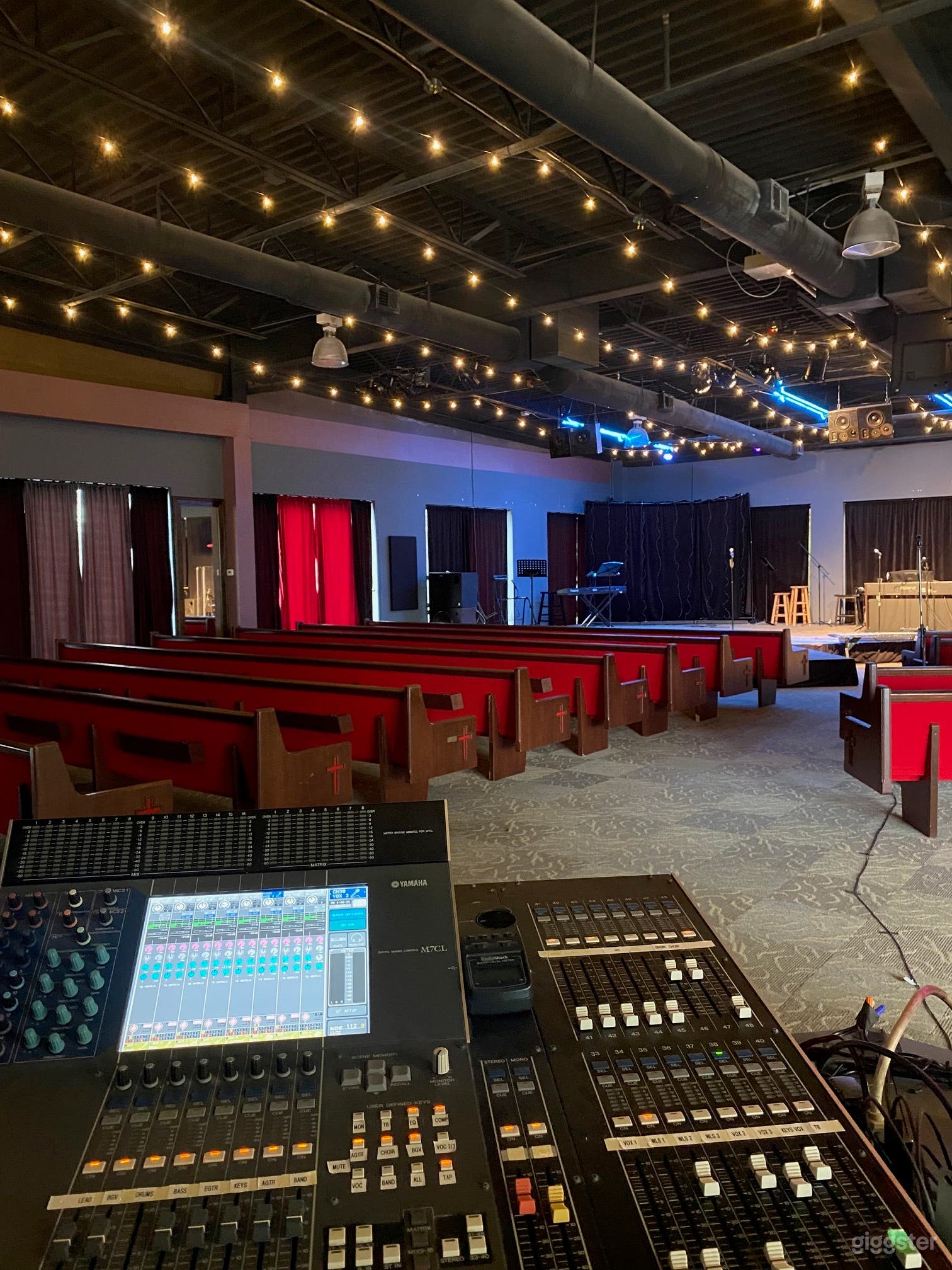 Concert Hall: Sits 250 and can fit up to 300 