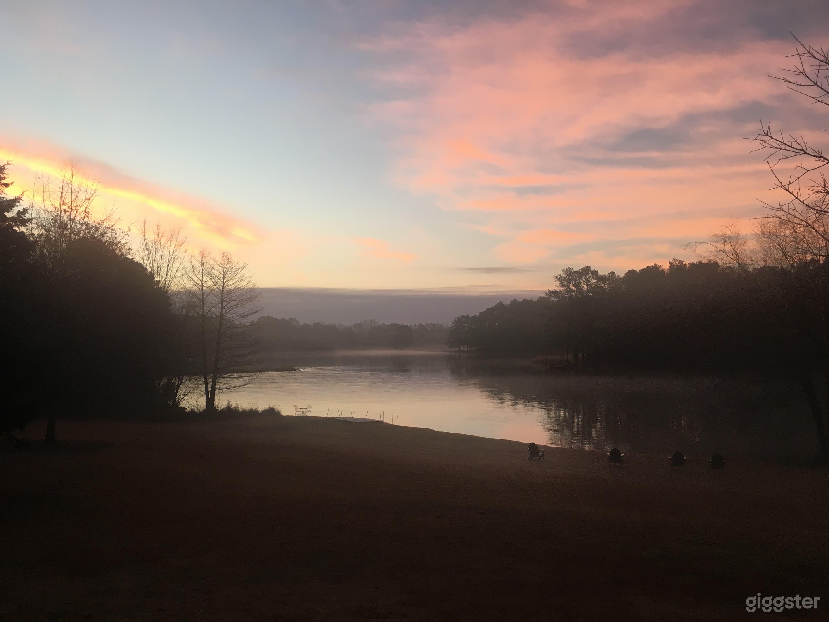 Our view of the lake, no other houses in sight