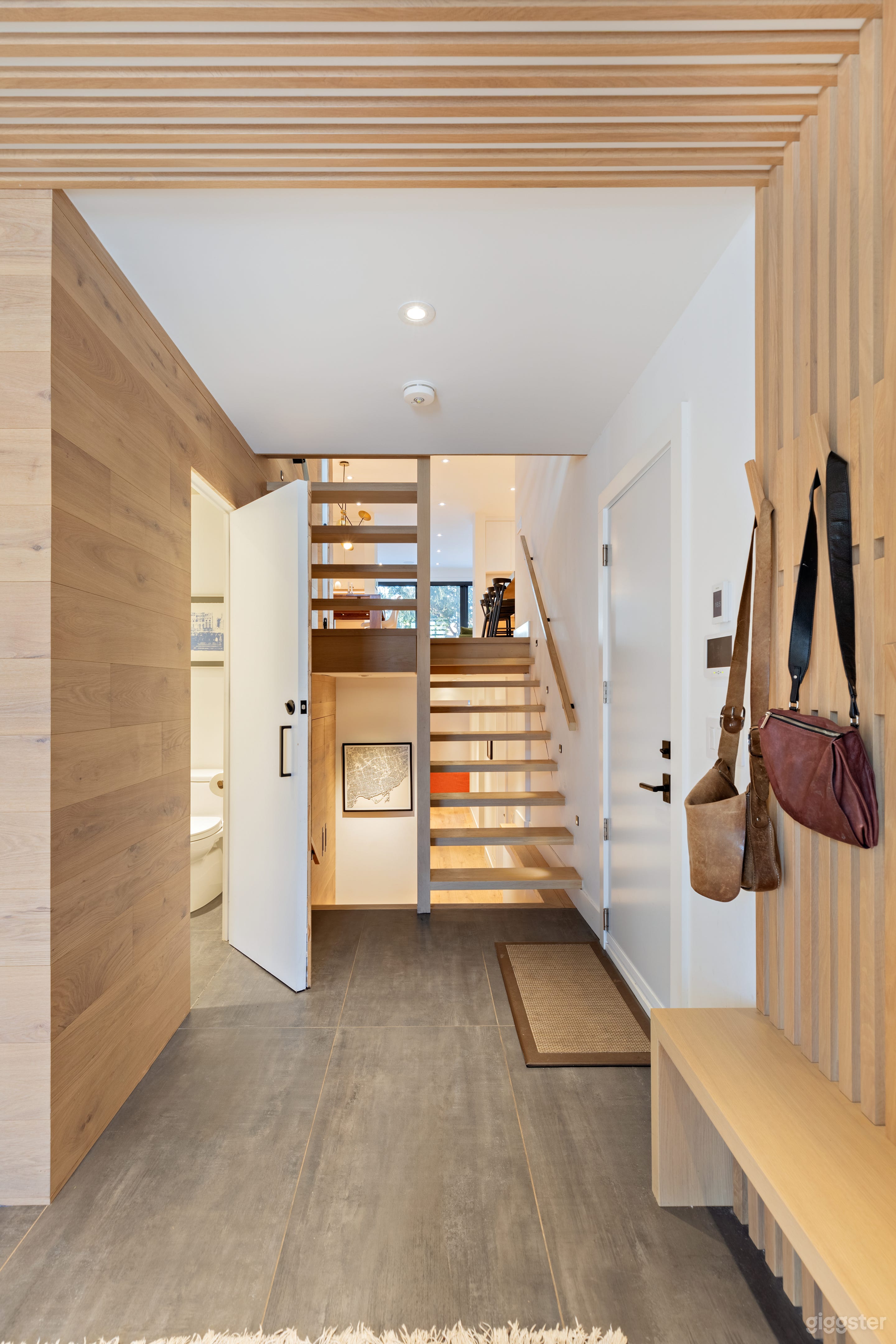 Front foyer with stairwell