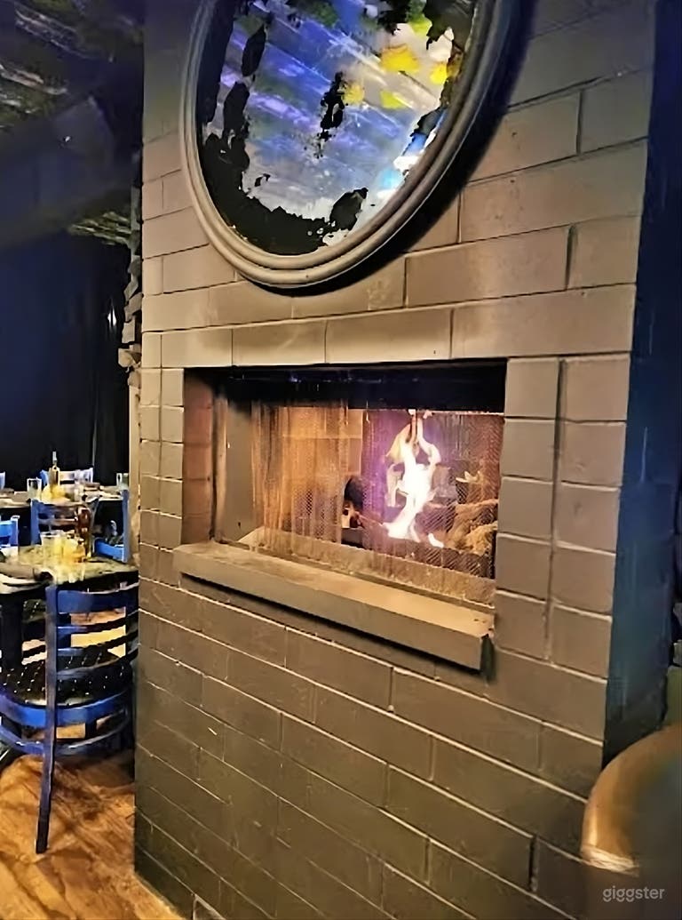  Dark-themed Event Space with Bar 