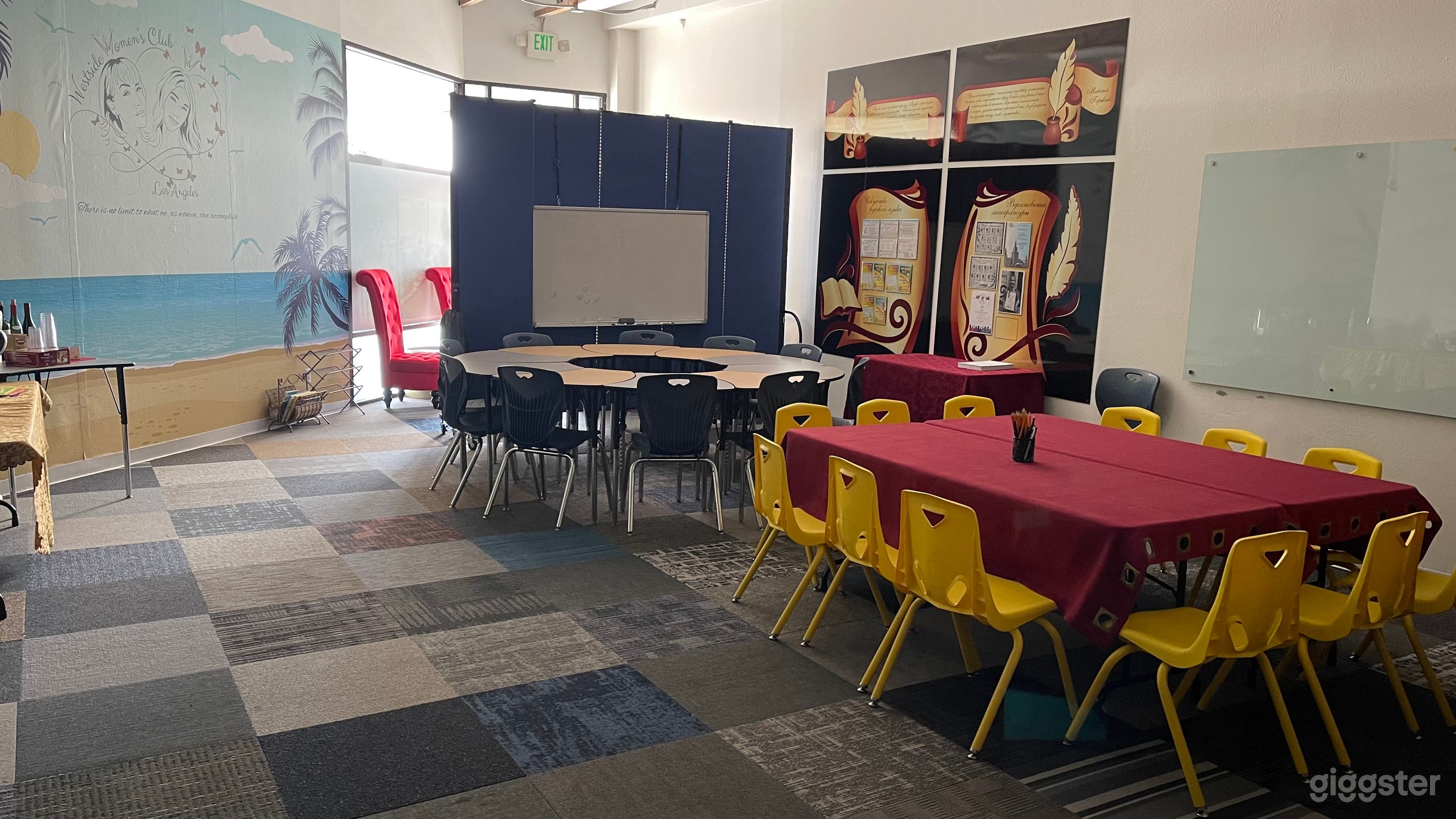 Our space: Keep in mind, furniture can be removed if necessary.