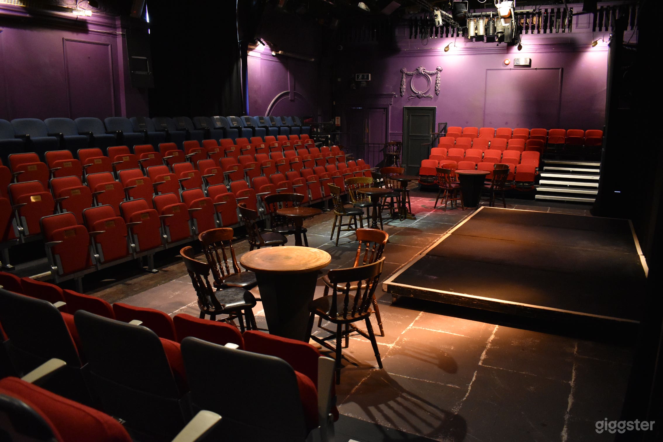 Interior with cabaret seating