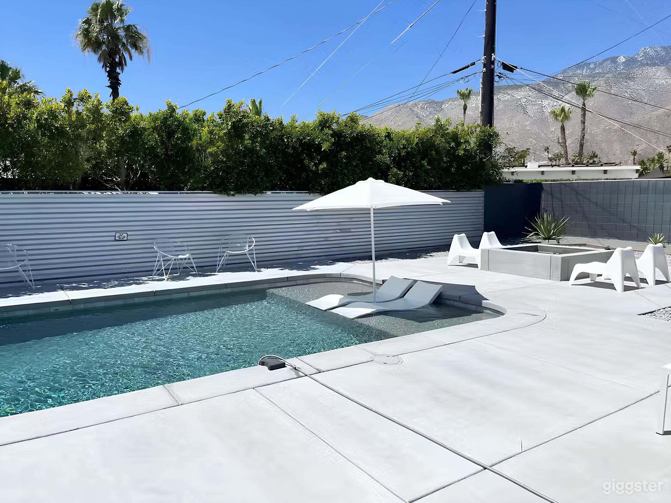 Beautiful Pool With Tanning Shelf Photo 4