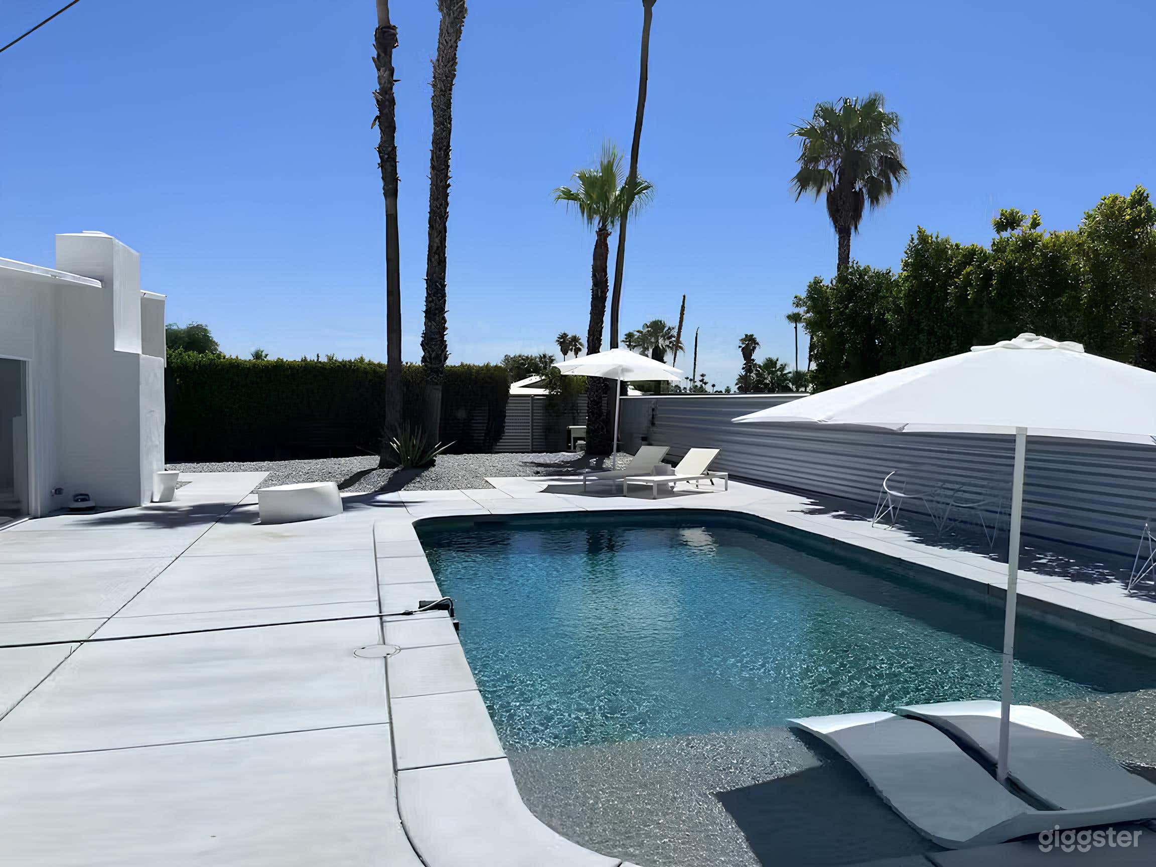 Beautiful Pool With Tanning Shelf Photo 1