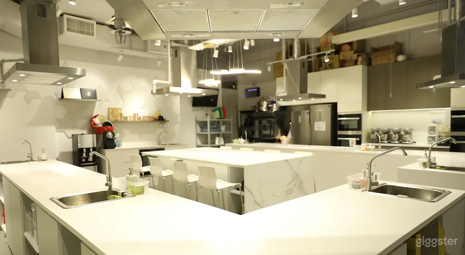 Overview of the whole kitchen space