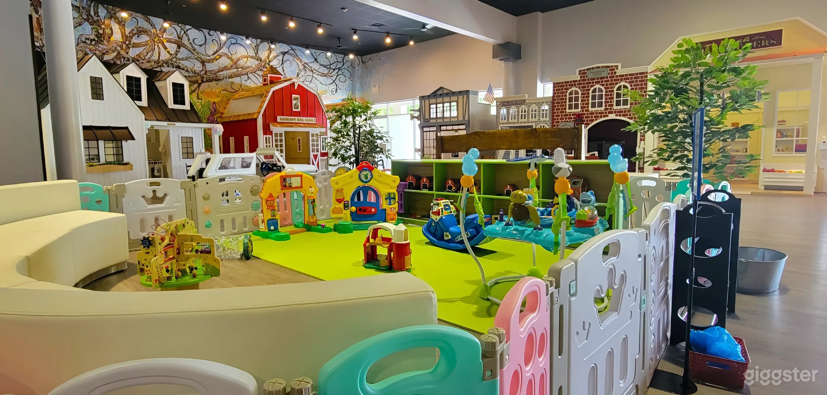 Interactive Kids Play Space with Classroom, Arcade, Play Town &amp; Basketball Court Photo 1