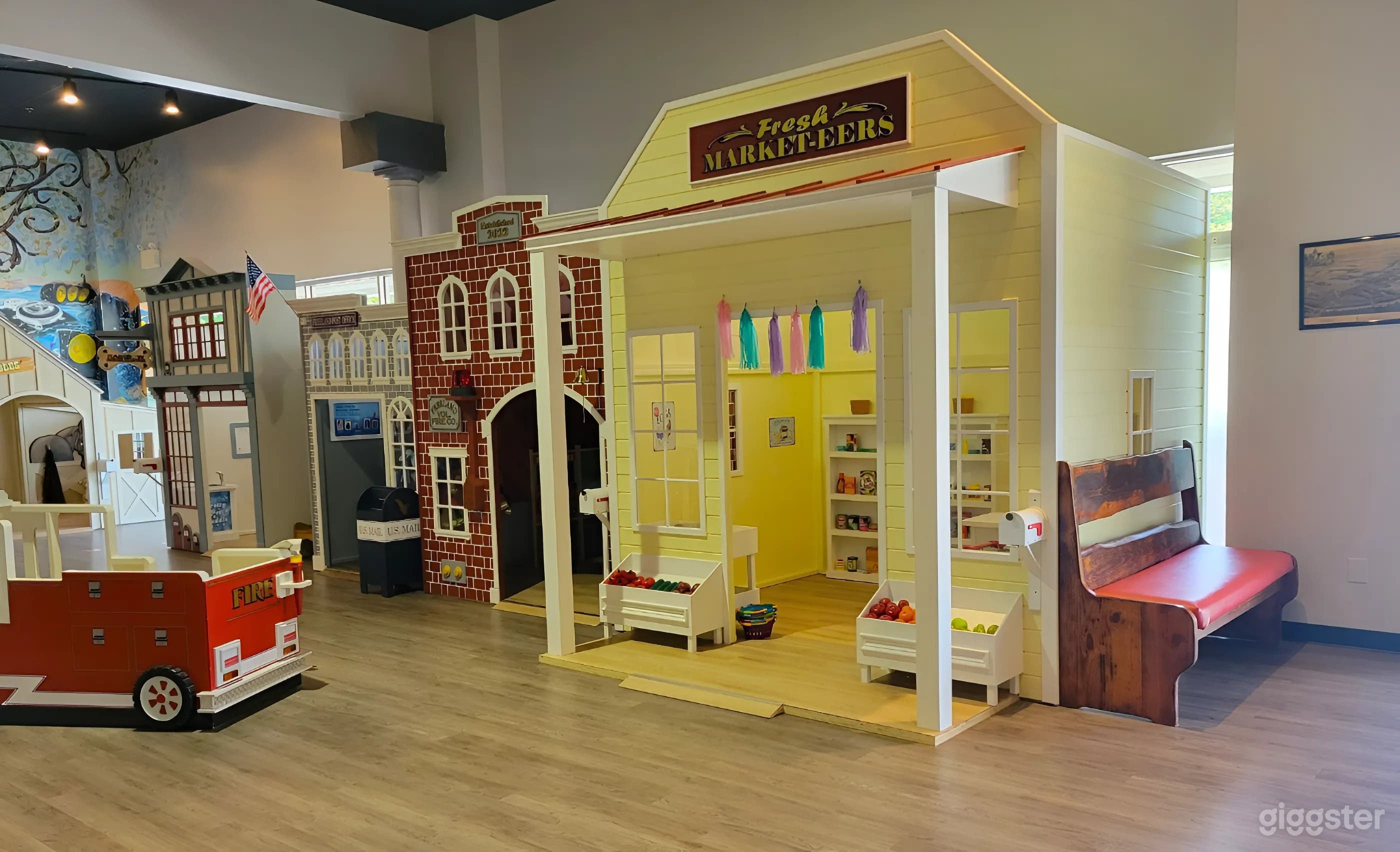 Interactive Kids Play Space with Classroom, Arcade, Play Town &amp; Basketball Court Photo 2