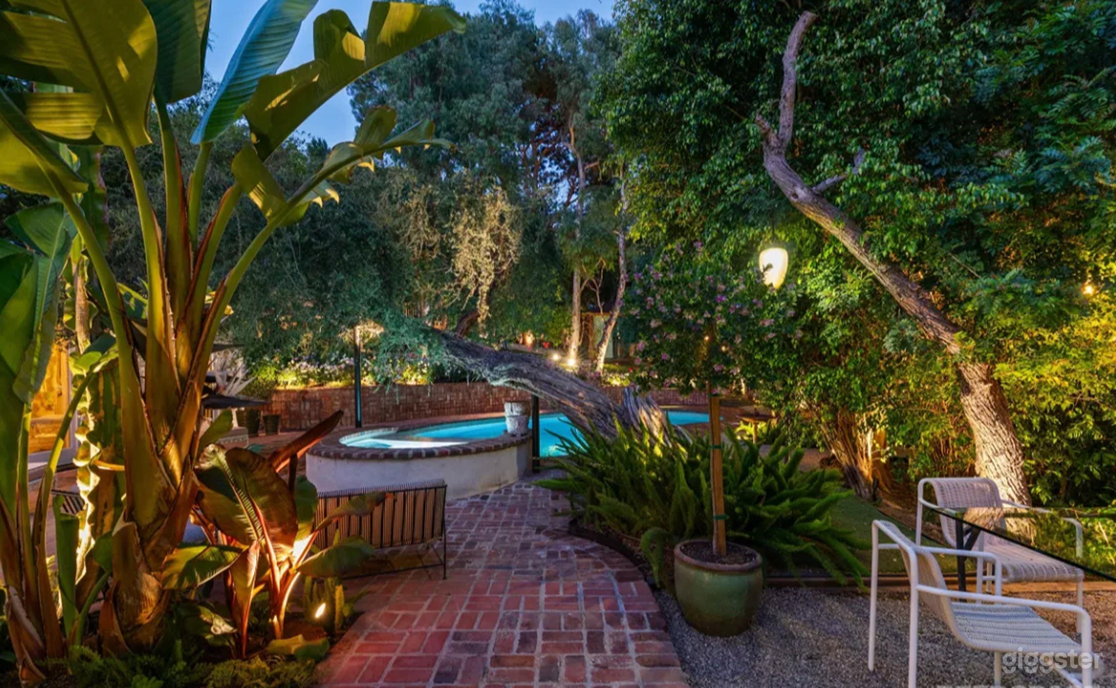 Lush, Vintage Poolside Oasis Photo 1