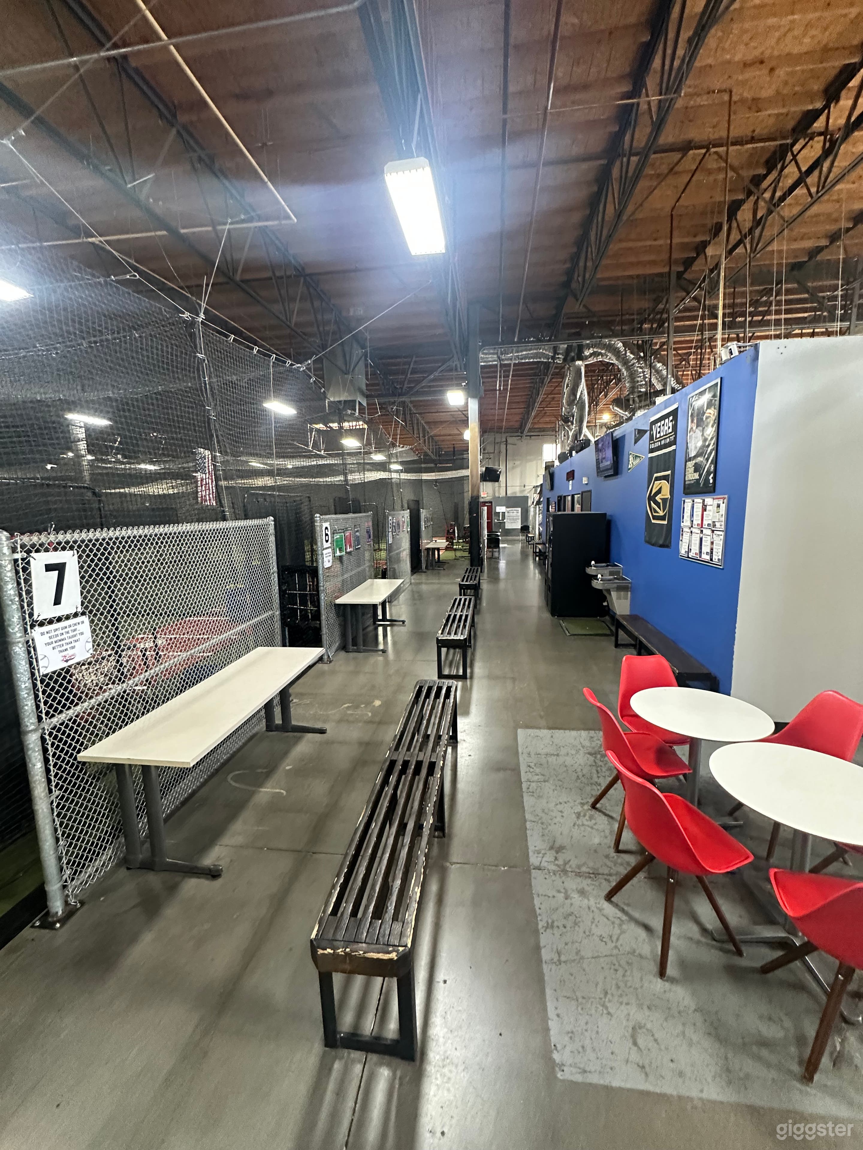 Batting Cage Lobby area Photo West to East 